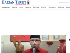 'harianterbit.com' screenshot