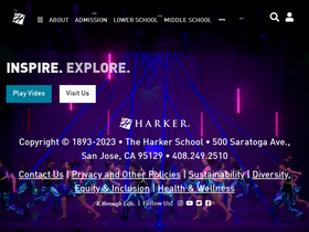 'harker.org' screenshot