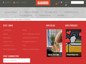'harmonsgrocery.com' screenshot