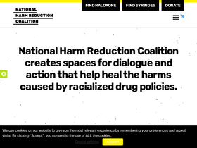 'harmreduction.org' screenshot