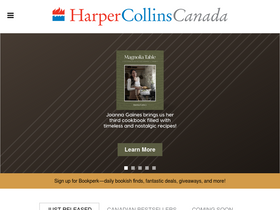 'harpercollins.ca' screenshot