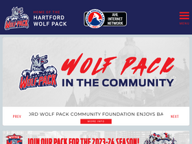 'hartfordwolfpack.com' screenshot