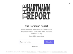 'hartmannreport.com' screenshot