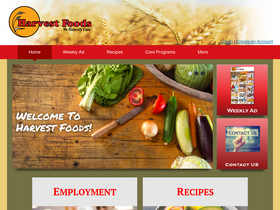 'harvestfoodsnw.com' screenshot