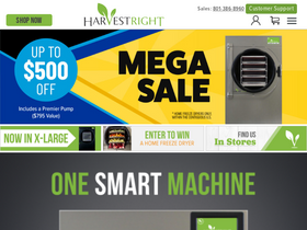 'harvestright.com' screenshot