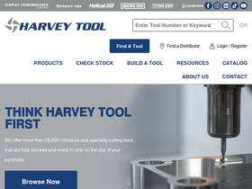 'harveytool.com' screenshot