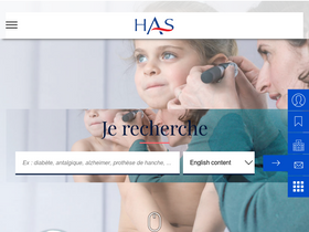 'has-sante.fr' screenshot