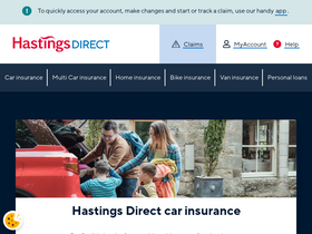 'hastingsdirect.com' screenshot