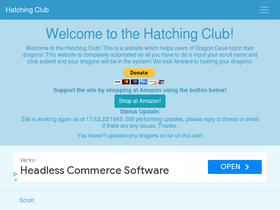'hatching.club' screenshot