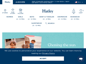 'hatley.com' screenshot