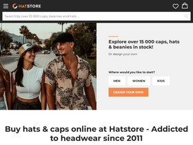 'hatstoreworld.com' screenshot