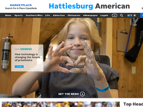 'hattiesburgamerican.com' screenshot