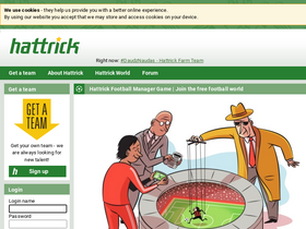 'hattrick.org' screenshot