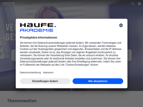 'haufe-akademie.de' screenshot