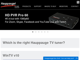 'hauppauge.com' screenshot