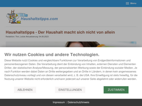 'haushaltstipps.com' screenshot
