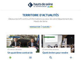 'hauts-de-seine.fr' screenshot
