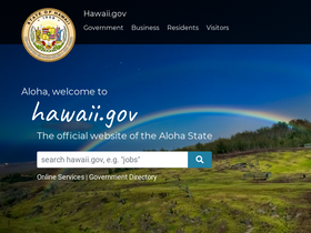 'hawaii.gov' screenshot