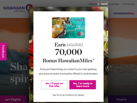 'hawaiianairlines.com' screenshot