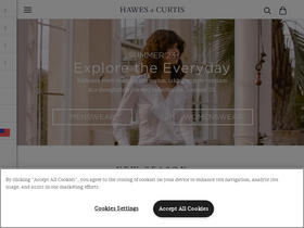 'hawesandcurtis.com' screenshot