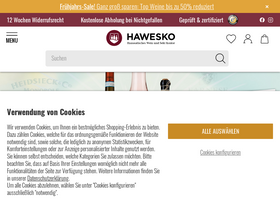 'hawesko.de' screenshot