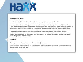 'haxx.se' screenshot