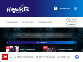 'hayalistic.com' screenshot