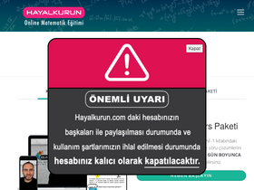 'hayalkurun.com' screenshot