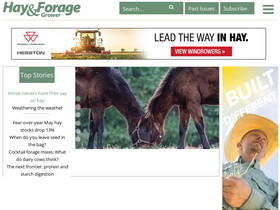 'hayandforage.com' screenshot