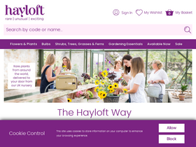'hayloft.co.uk' screenshot