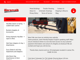 'hayspear.com' screenshot
