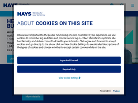 'haysplc.com' screenshot