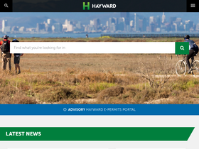 'hayward-ca.gov' screenshot