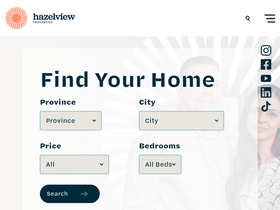 'hazelviewproperties.com' screenshot