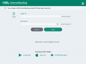 'hblibank.com.pk' screenshot