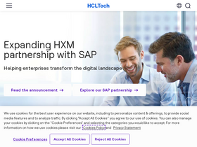 'hcltech.com' screenshot