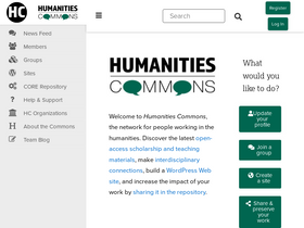'hcommons.org' screenshot