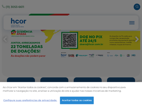 'hcor.com.br' screenshot