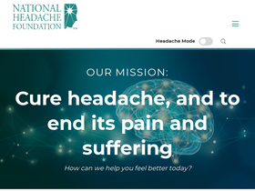 'headaches.org' screenshot
