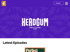 'headgum.com' screenshot