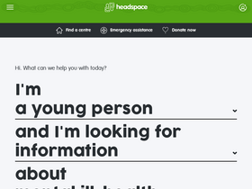 'headspace.org.au' screenshot