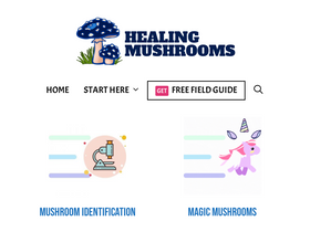 'healing-mushrooms.net' screenshot