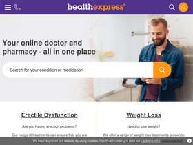 'healthexpress.co.uk' screenshot