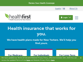 'healthfirst.org' screenshot