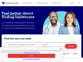 'healthgrades.com' screenshot
