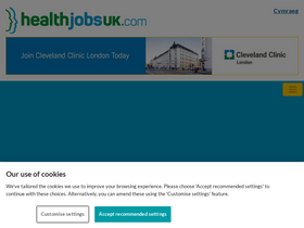 'healthjobsuk.com' screenshot