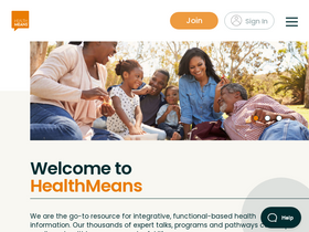 'healthmeans.com' screenshot