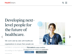'healthstream.com' screenshot