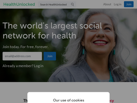'healthunlocked.com' screenshot