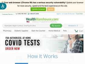 'healthwarehouse.com' screenshot